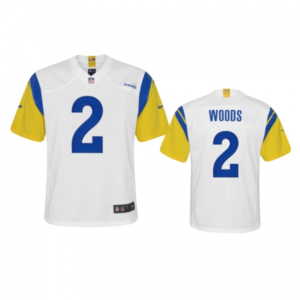 Youth Rams Robert Woods White Alternate Game Jersey