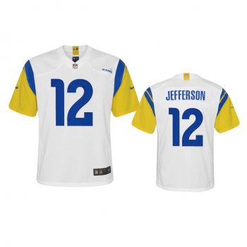 Youth Rams Van Jefferson White Alternate Game Jersey