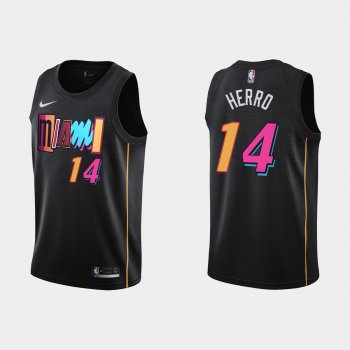 2021-22 Miami Heat No. 14 Tyler Herro City Edition Black Swingman Jersey