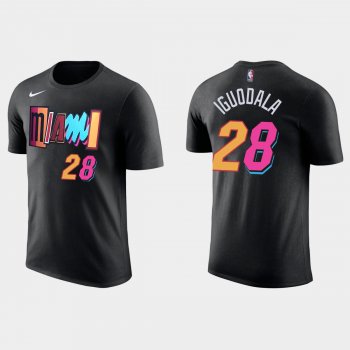 2021-22 Miami Heat Andre Iguodala #28 City Edition Black T-shirt