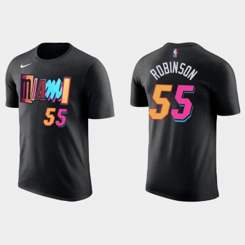 2021-22 Miami Heat Duncan Robinson #55 City Edition Black T-shirt