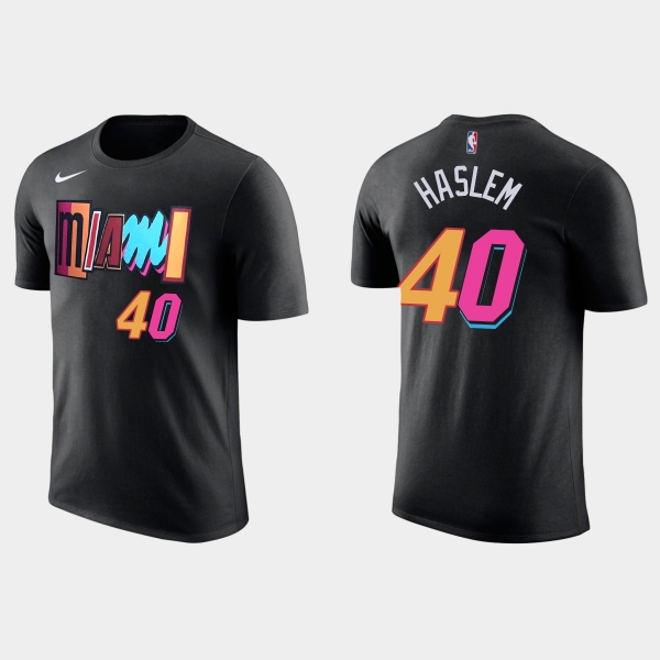 2021-22 Miami Heat Udonis Haslem #40 City Edition Black T-shirt