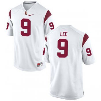 Male USC Trojans #9 Marqise Lee White Football Jersey