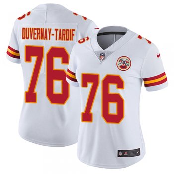 Women's Nike Kansas City Chiefs 76 Laurent Duvernay-Tardif Elite White NFL Jersey