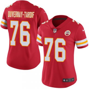 Women's Nike Kansas City Chiefs 76 Laurent Duvernay-Tardif Limited Red Team Color NFL Jersey