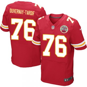 Men's Nike Kansas City Chiefs 76 Laurent Duvernay-Tardif Elite Red Team Color NFL Jersey