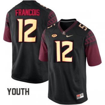 Youth Florida State Seminoles #12 Deondre Francois Black Football Jersey