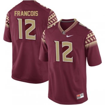 Male Florida State Seminoles #12 Deondre Francois Red Football Jersey