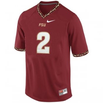 Male Florida State Seminoles #2 Deion Sanders Red Football Jersey