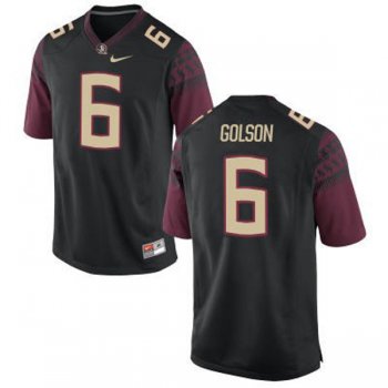 Male Florida State Seminoles #6 Everett Golson Black Football Jersey