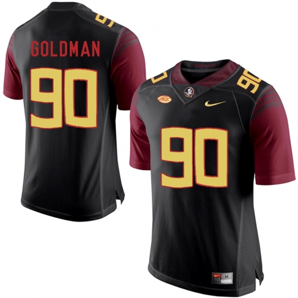 Florida State Seminoles Eddie Goldman #90 Black College Football Player Stitched Alternate Jersey