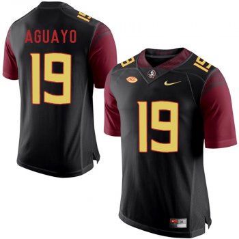 Florida State Seminoles Roberto Aguayo #19 Black College Football Player Stitched Alternate Jersey