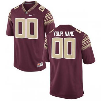 Male Florida State Seminoles crimson Customized Football Jersey