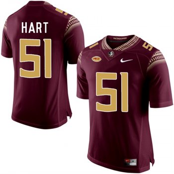 Florida State Seminoles Bobby Hart #51 Garnet College School Football Player Stitched Limited Jersey