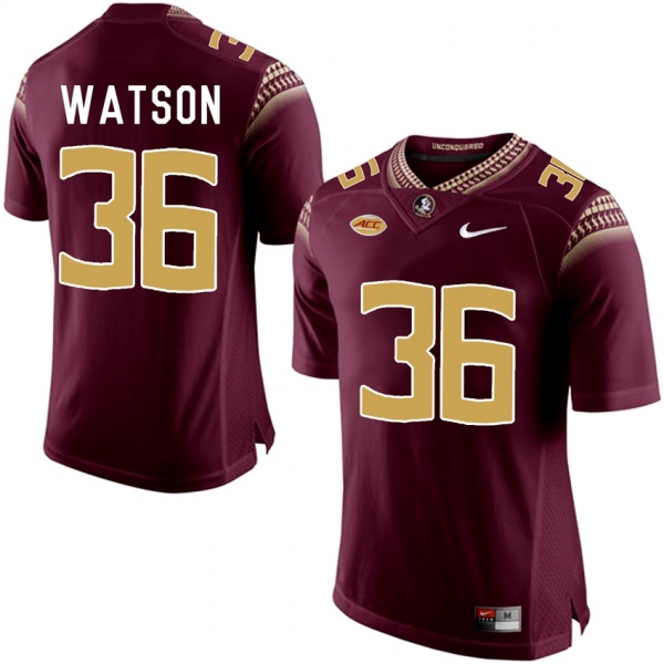 Florida State Seminoles Dekoda Watson #36 Garnet College School Football Player Stitched Limited Jersey