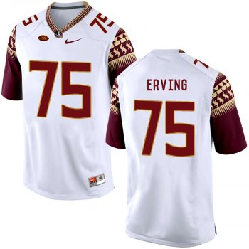 Florida State Seminoles Cameron Erving #75 White College School Football Player Stitched Away Jersey