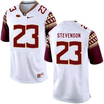 Florida State Seminoles Freddie Stevenson #23 White College School Football Player Stitched Away Jersey