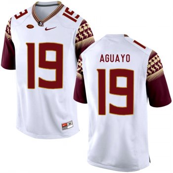 Florida State Seminoles Roberto Aguayo #19 White College School Football Player Stitched Away Jersey