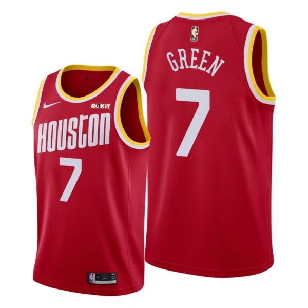 2021 NBA Draft Jalen Green Houston Rockets Red Jersey Classic Edition