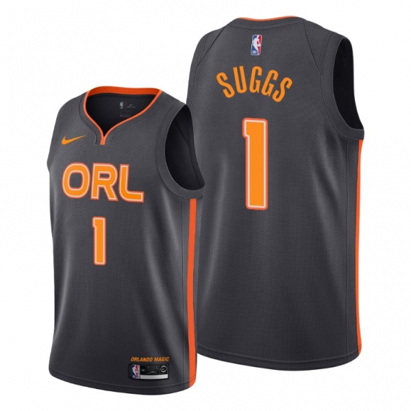 2021 NBA Draft Jalen Suggs Orlando Magic Black Jersey #1