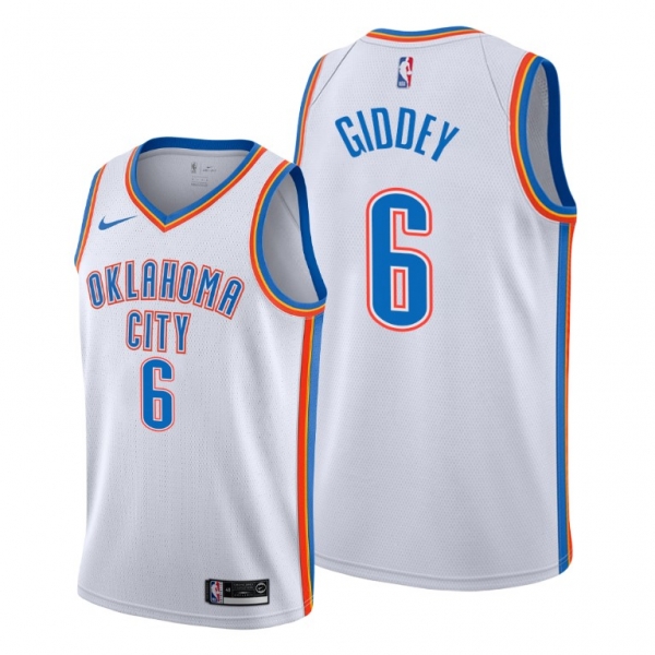 2021 NBA Draft Josh Giddey Oklahoma City Thunder White Jersey #6