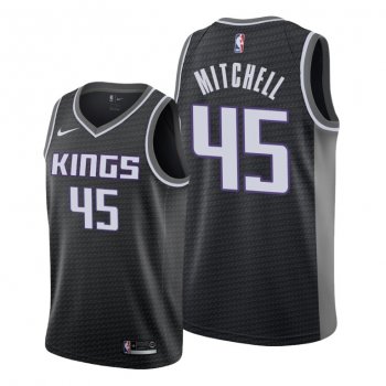 Davion Mitchell 2021 NBA Draft Sacramento Kings Black Statement Edition Jersey #45