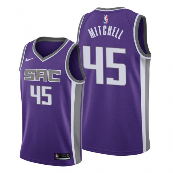 Davion Mitchell 2021 NBA Draft Sacramento Kings Purple Icon Edition Jersey #45