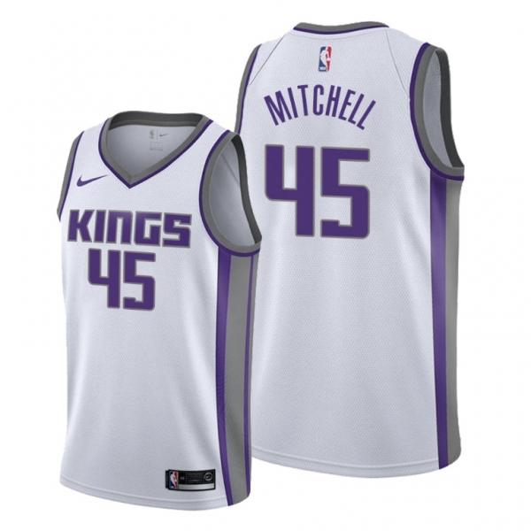 Davion Mitchell 2021 NBA Draft Sacramento Kings White Association Edition Jersey #45