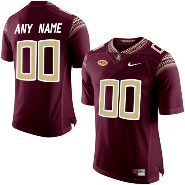 Male Florida State Seminoles Red College Limited Football Customized Jersey