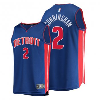 Cade Cunningham Detroit Pistons 2021 NBA Draft First Jersey - Blue