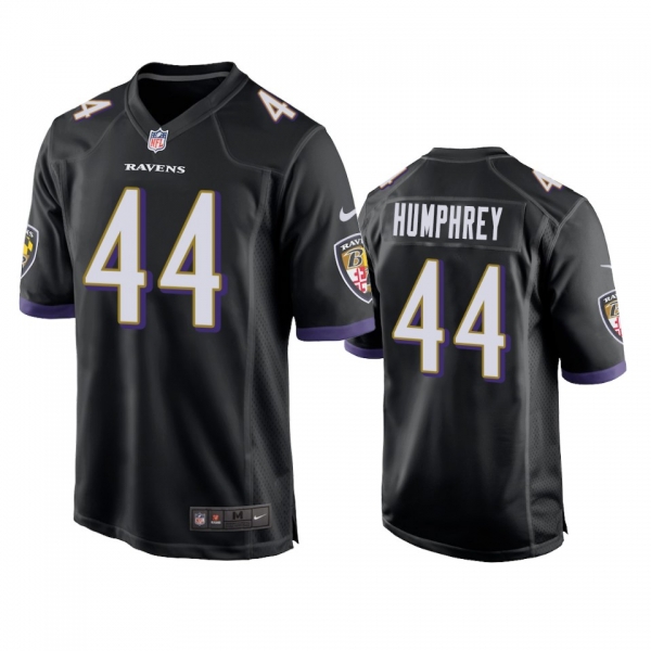 Baltimore Ravens #44 Marlon Humphrey Black Game Jersey - Men