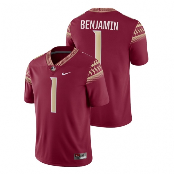 Male Florida State Seminoles Nike #1 Garnet Kelvin Benjamin Game College Football Jersey