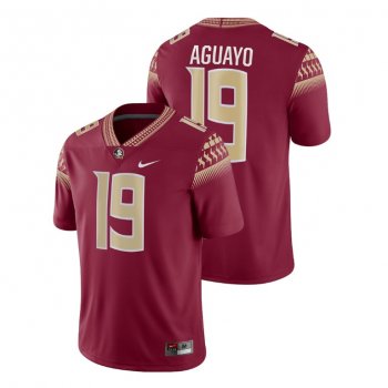 Male Florida State Seminoles Nike #19 Garnet Roberto Aguayo Game College Football Jersey