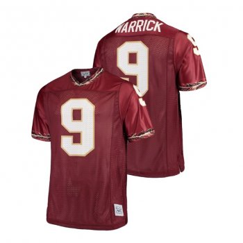 Male Florida State Seminoles Original Retro Brand #9 Garnet Peter Warrick College Football Player Jersey