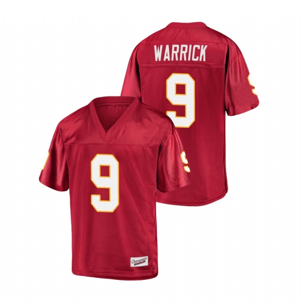 Men's Florida State Seminoles Peter Warrick Garnet College Football Jersey