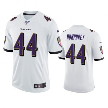 Baltimore Ravens Marlon Humphrey White 100th Season Vapor Limited Jersey