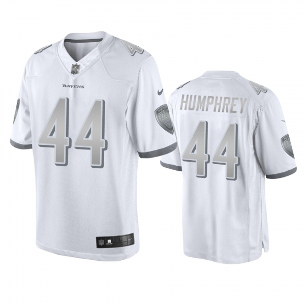 Baltimore Ravens Marlon Humphrey White Platinum Limited Jersey