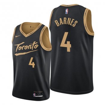 2021 NBA Draft Scottie Barnes Toronto Raptors Black Jersey #4