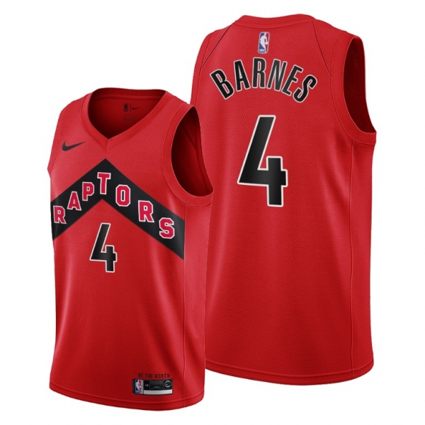 2021 NBA Draft Scottie Barnes Toronto Raptors Red Jersey #4