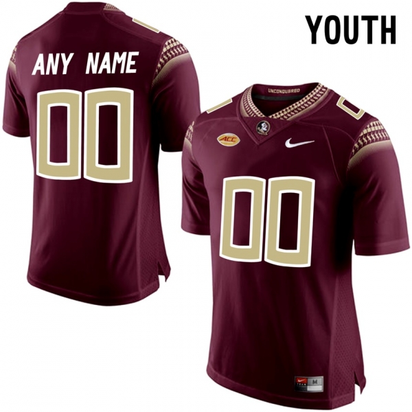 Youth Florida State Seminoles Red College Limited Football Customized Jersey