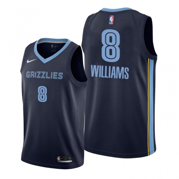 2021 NBA Draft Ziaire Williams Memphis Grizzlies Navy Jersey #8