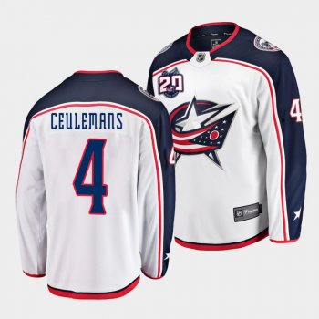 Corson Ceulemans Columbus Blue Jackets 2021 NHL Draft Jersey Away White