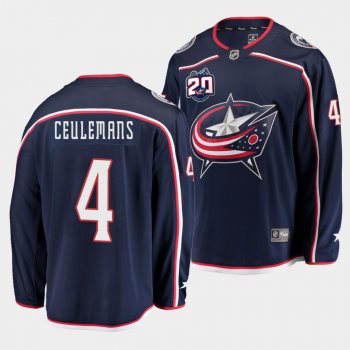 Corson Ceulemans Columbus Blue Jackets 2021 NHL Draft Jersey Home Navy