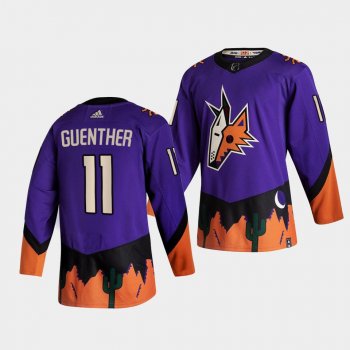 Dylan Guenther Arizona Coyotes 2021 NHL Draft Jersey 2021 Reverse Retro Purple