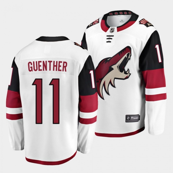 Dylan Guenther Arizona Coyotes 2021 NHL Draft Jersey Away White