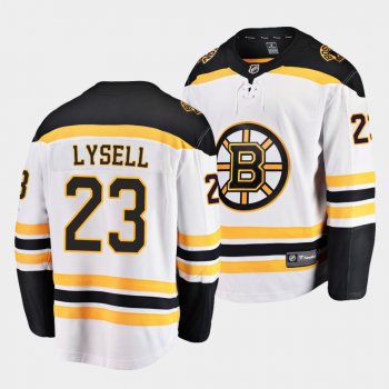 Fabian Lysell Boston Bruins 2021 NHL Draft Jersey Away White