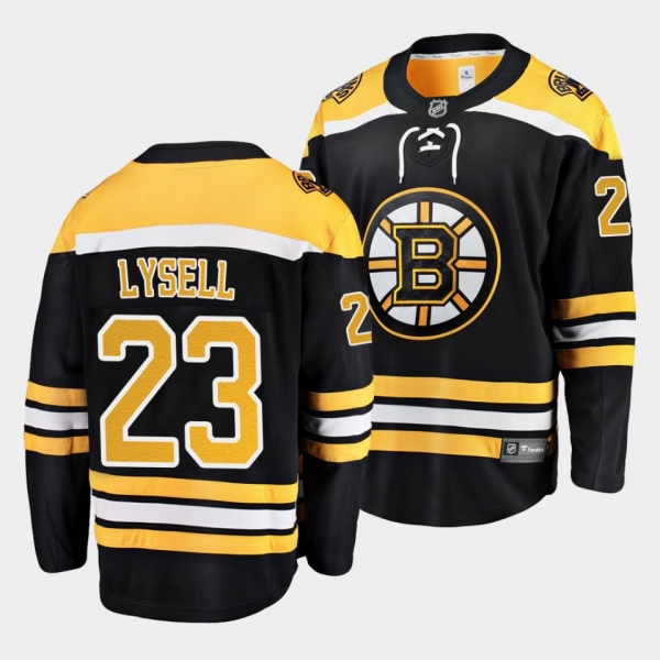 Fabian Lysell Boston Bruins 2021 NHL Draft Jersey Home Black