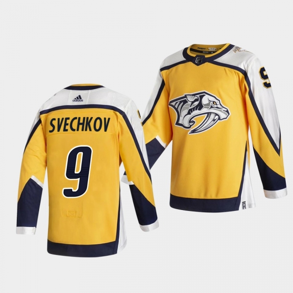 Fedor Svechkov Nashville Predators 2021 NHL Draft Jersey 2021 Reverse Retro Gold