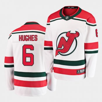 Luke Hughes Devils Alternate 2021 NHL Draft Jersey White