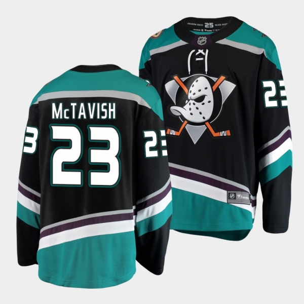 Mason McTavish Anaheim Ducks 2021 NHL Draft Jersey Alternate Black